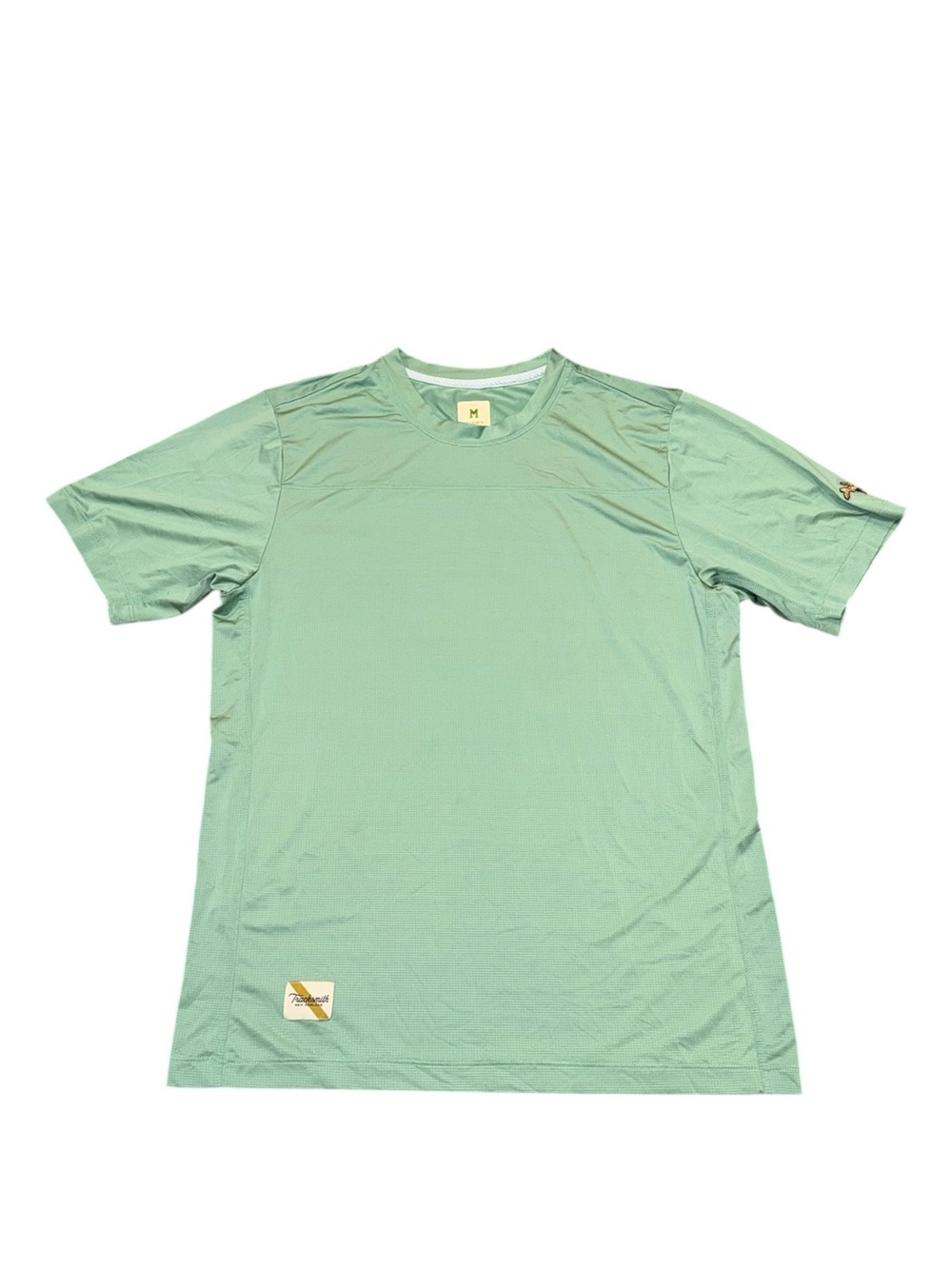 Tracksmith Twilight Tee Shirt Men's Medium Green Running Lightweight Athletic